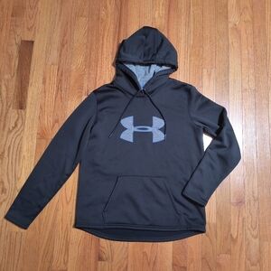 Under Armour Cold Gear hoodie sweatshirt, women's medium, black/gray/periwinkle